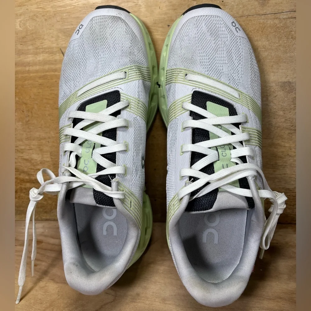 On CloudGo LIGHTWEIGHT Womens Size 7.5 Running Shoes Sneakers Gray Meadow Green - Picture 7 of 12